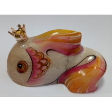 Золотая рыбка с короной №4